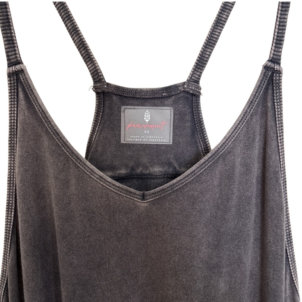 Free People Movement Hot Shot Onesie – XS (Washed Black) 🖤 - Picture 3 of 4